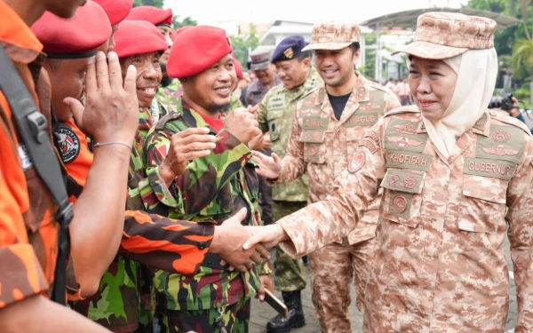 Thumbnail Gubernur Khofifah Ajak Seluruh Elemen Bangsa Teguhkan Semangat Bela Negara, Wujudkan Indonesia Maju