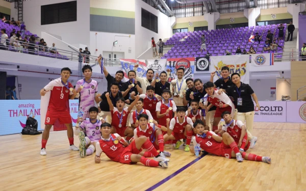 Thumbnail Kalahkan Tuan Rumah, Indonesia Juarai ASEAN U16 Boys' Futsal Championship 2025 Thailand
