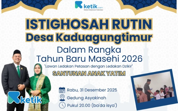 Thumbnail Berita - Lawan Petasan dengan Dzikir, Desa Kaduagung Timur Gelar Istighosah Sambut 2026
