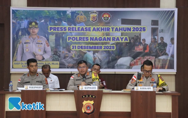 Thumbnail Melalui Insan Pers, Polres Nagan Raya Beberkan Capaian Kinerja Selama Tahun 2025