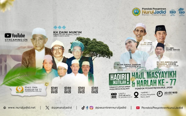 Thumbnail Berita - Meneladani Jejak Sang Perintis: Haul Masyayikh dan Harlah ke-77 Pondok Pesantren Nurul Jadid