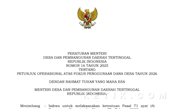 Thumbnail Jangan Salah Langkah, Simak Daftar Larangan Penggunaan Dana Desa Tahun 2026