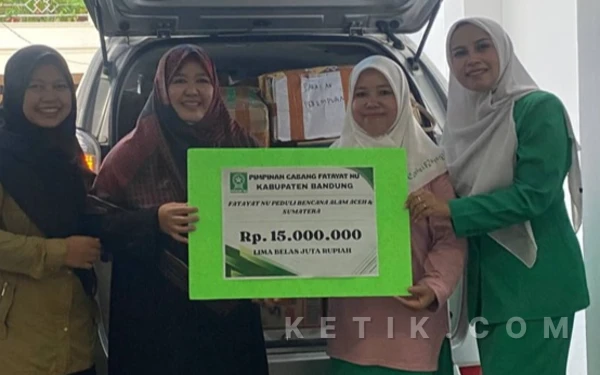 Thumbnail Berita - Salurkan Donasi untuk Bencana Sumatera, Ketua Fatayat Kabupaten Bandung Apresiasi Partisipasi Kader dan Donatur