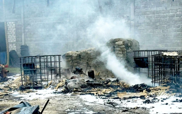 Thumbnail Berita - Tandon Solar Pelaksana Proyek Rehabilitasi Waduk Pacal Bojonegoro Terbakar