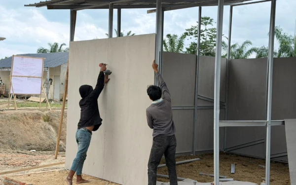 Thumbnail Berita - Kejar Target Sebelum Puasa, BNPB Percepat Pembangunan 2.299 Huntara di Aceh Tamiang