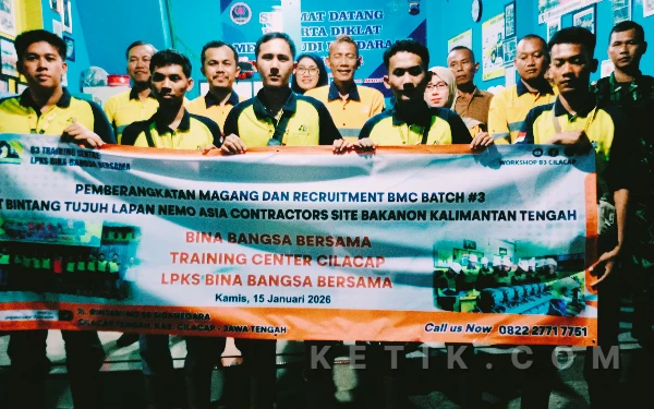 Thumbnail Berita - Melalui Program BMC, LPKS Bina Bangsa Cilacap Kembali Berangkatkan Pekerja ke Kalimantan Tengah