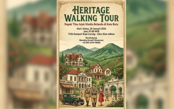 Mau Tahu Sisi Lain Kota Batu? Ikutan Heritage Walking Tour Ini dan Temukan Jejak Sejarahnya