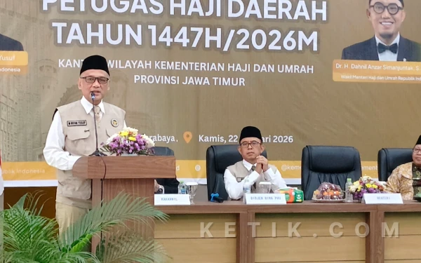 Thumbnail Dibuka Langsung Gus Irfan, 216 Calon Petugas Haji Daerah Jalani Tes CAT di Asrama Haji Surabaya