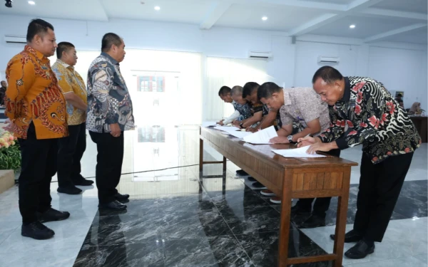 Thumbnail Berita - Rakorpem Awal Tahun Anggaran 2026, Bupati Asahan Minta Sukseskan Program Nasional di Daerah