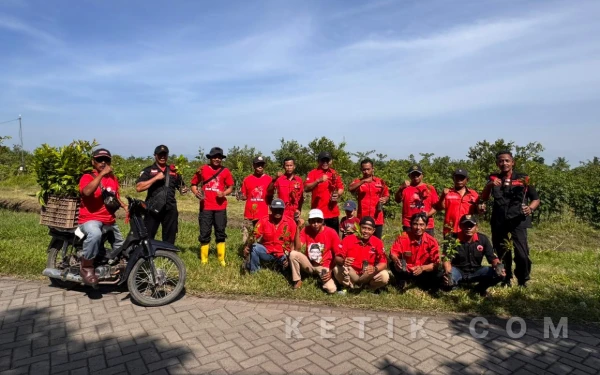 Thumbnail Berita - Peringati HUT ke-79 Megawati, PAC PDI Perjuangan Bangorejo Banyuwangi Gelar Aksi Penanaman Ratusan Bibit Pohon