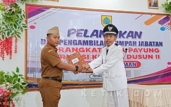 Hendri Sulistyono Resmi Dilantik Jadi  Kadus II Desa Payung Pemalang, Camat Bodeh Pesan Jaga Nama Baik Desa