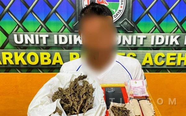 Thumbnail Berita - Polres Abdya Hantam Pengedar Ganja, 250 Gram Barang Bukti Disita