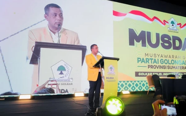 Thumbnail Berita - Musda XI Golkar Sumut Tanpa Voting, Andar Amin Harahap Menang Aklamasi