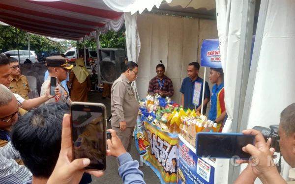 Pembukaan Pasar Murah Pemkab Lebak Disambut Antusias Warga