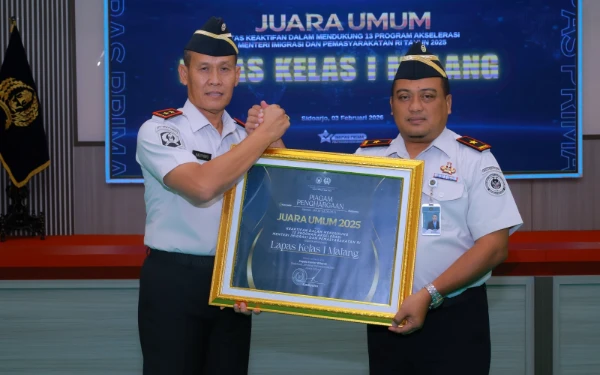 Thumbnail Berita - Aktif Dukung Program Akselerasi Menteri Imipas, Lapas Kelas I Malang Raih Juara Umum UPT Pemasyarakatan