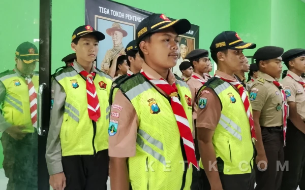 Thumbnail Berita - 100 Anggota Pramuka Kota Malang Siap Turun Jalan Layani Jemaah Mujahadah Kubro 1 Abad NU