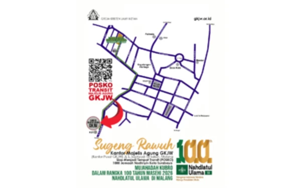 Thumbnail Berita - GKJW Malang Siapkan Posko Transit Jemaah Mujahadah Kubro 1 Abad NU