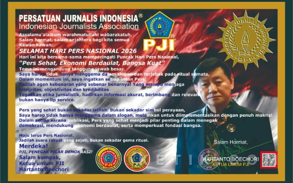 Thumbnail Berita - PJI Serukan Pers Jadi Agen Kebenaran pada Puncak Hari Pers Nasional 2026