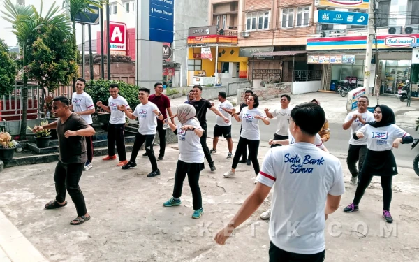 Thumbnail Berita - Jaga Kebugaran dan Layanan Prima, BRI BO Kotapinang Rutin Gelar Olahraga Bersama