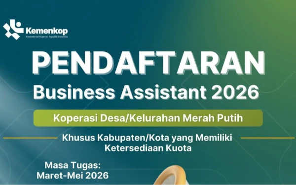 Thumbnail Berita - Kemenkop Resmi Buka Pendaftaran Business Assistant 2026 Koperasi Merah Putih, Simak Persyaratannya!