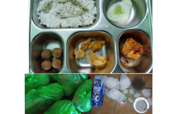 Thumbnail Berita - Keluhan Menu MBG di Tuban, Paket 3B Mirip Bingkisan Kondangan dengan Kantong Kresek