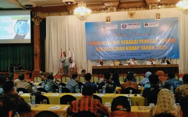 Thumbnail Berita - Peradi Malang Gelar Sosialisasi KUHAP Baru, Soroti Peran Advokat Semakin Meningkat