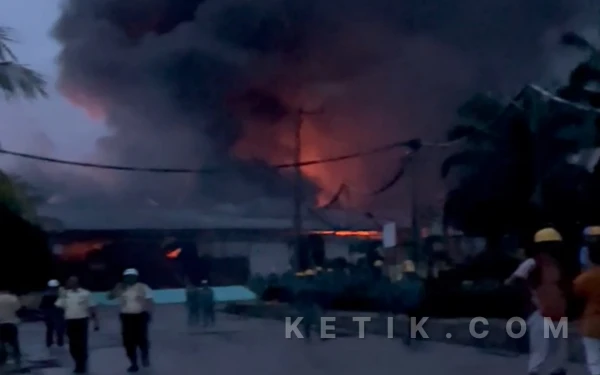 Thumbnail Berita - Pabrik Pengolahan Singkong PT SPM 2 Lampung Terbakar, Ledakan Berasal dari Mesin