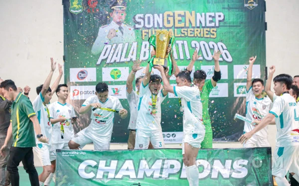 Thumbnail Berita - Songennep Futsal Series 2026 Tuntas Digelar, Tailonk FC Juara dan Harapan Baru Futsal Madura Menguat