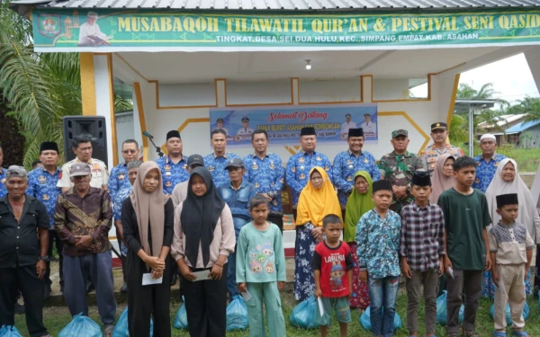 Thumbnail Berita - Wakil Bupati Asahan Salurkan 500 Paket Sembako Warga Terdampak Banjir di Desa Sei Dua Hulu