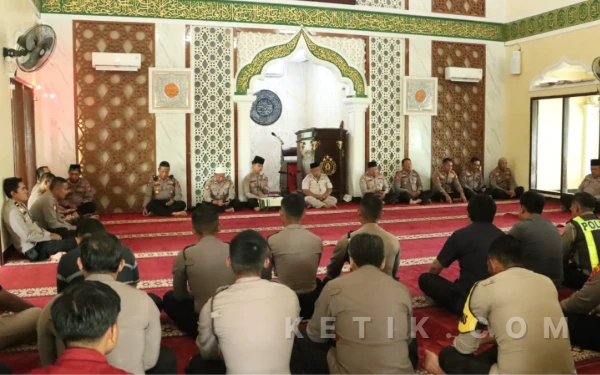 Perkuat Spiritualitas di Awal Ramadan, Polres Bangkalan Gelar Pembinaan Rohani dan Mental