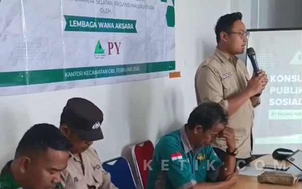 Thumbnail Berita - Konsultasi Publik PT Poleko di Obi Tegang, Warga Tolak Kajian: Jangan Legalkan Kerusakan