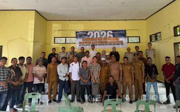 Thumbnail Berita - Kantor Pertanahan Abdya Sosialisasi Program PTSL di Jeumpa