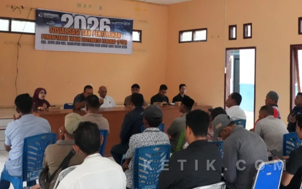 Thumbnail Berita - Permudah Legalitas Tanah, Kantah Abdya Sosialisasikan PTSL 2026 di Setia