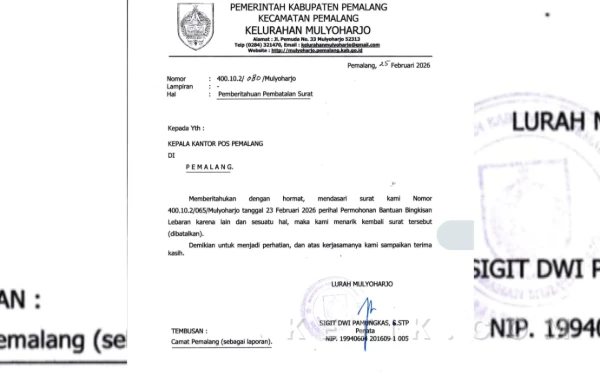Thumbnail Viral Surat Permohonan THR Kelurahan Mulyoharjo Pemalang, Camat: Batalkan!