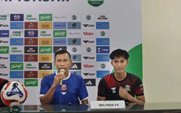 Thumbnail Berita - Deltras FC vs Barito Putra, Widodo Cahyono Putro Minta Pemain Agresif Sejak Awal