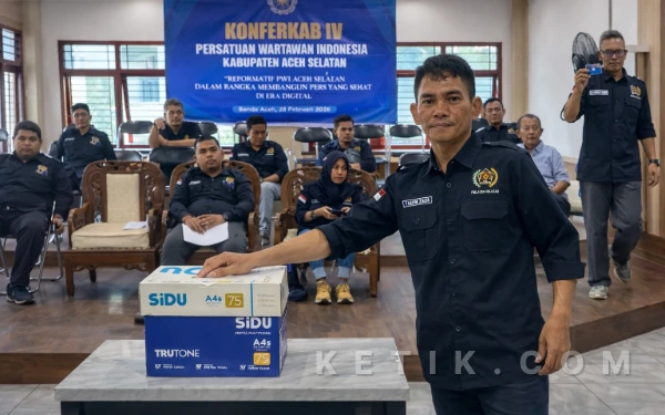 Thumbnail Berita - Ungguli Sudirman Hamid, Muhammad Taufik Zas Nahkodai PWI Aceh Selatan