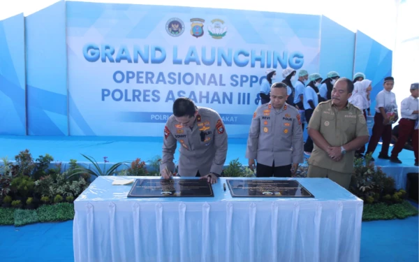 Thumbnail Berita - Bupati Asahan Dampingi Wakapolda Sumut Resmikan SPPG di Air Batu