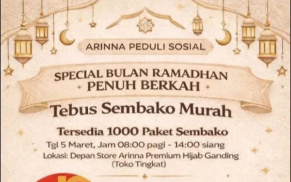 Thumbnail Berita - Warga Ganding Sumenep Bisa Tebus Sembako Murah di Store Arinna Group, Ini Jadwalnya