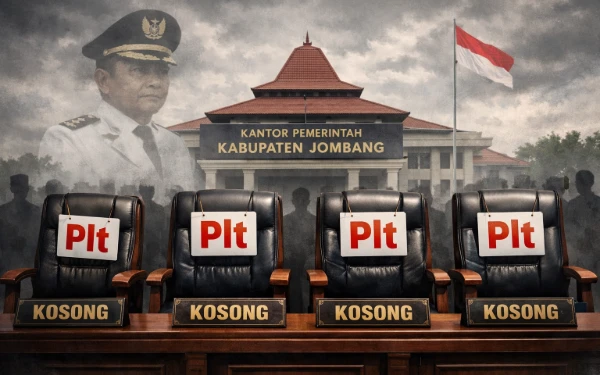 Thumbnail Berita - Rangkap Jabatan dan Wajah Lama di Balik Kursi Plt Era Bupati Jombang Warsubi