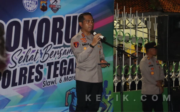 Polres Tegal Gelar "Cokorun" Lari 100 Meter, 48 Pelajar Ikuti Kompetisi Berbasis Berat Badan