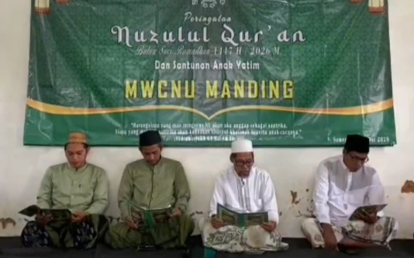 Thumbnail Berita - MWC NU Manding Gelar Santunan Yatim, Khotmil Quran, dan Bagi Takjil Peringati Nuzulul Quran