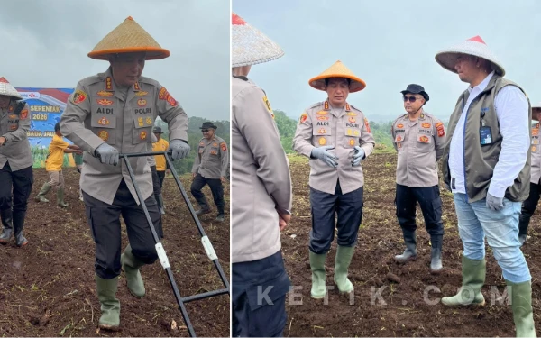 Kapolresta Bandung Bersama Petani Tanam Jagung 4 Hektar, Dukung Program Swasembada Pangan
