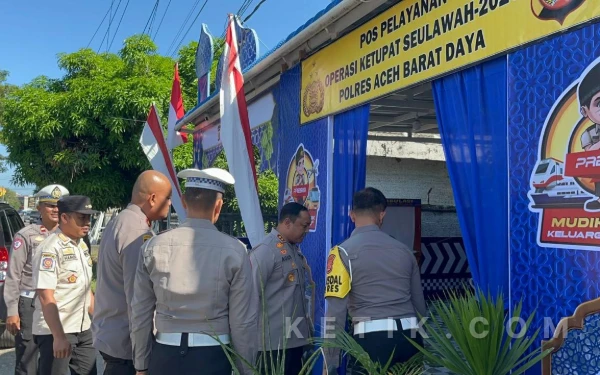 Thumbnail Berita - Cek Kesiapan Pos Ketupat Seulawah 2026, Kapolres Abdya: Agar Idulfitri Lebih Nyaman