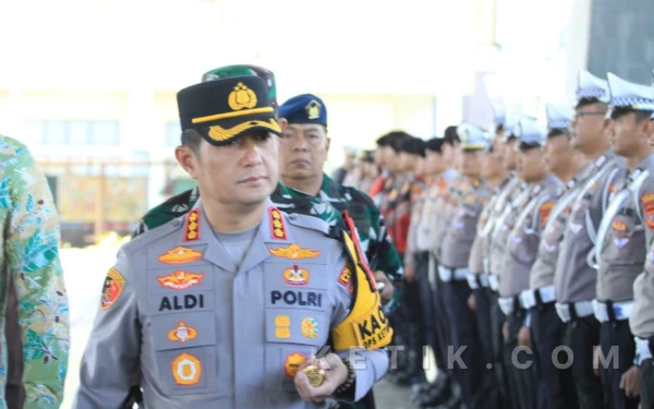 Thumbnail Berita - Polresta Bandung Gelar Apel Operasi Ketupat Lodaya 2026, Siap Amankan Idul Fitri