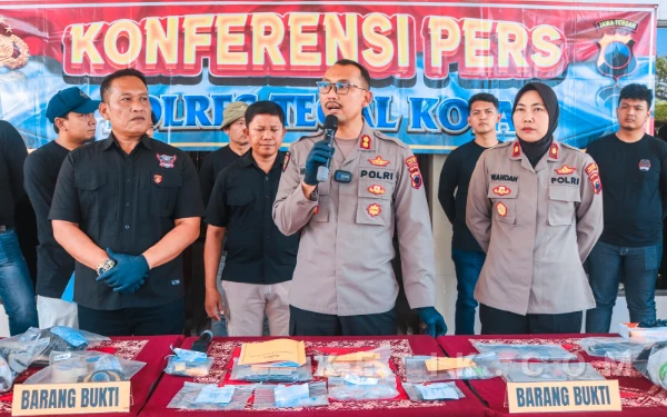 Thumbnail Berita - 8 Kasus Narkoba Ungkap Polres Tegal Kota, 9 Pengedar Diamankan