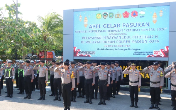 741 Personel Disiagakan, Polres Madiun Kota Siap Amankan Arus Mudik Lebaran 2026