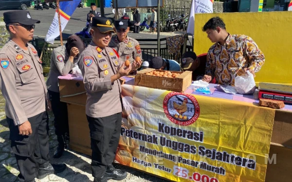 Polres Kendal Gelar Gerakan Pangan Murah di Plantungan untuk Jaga Stabilitas Harga Menjelang Idulfitri 1447 H