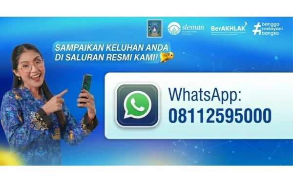 Thumbnail Berita - Aduan Warga Sleman Kini Lebih Cepat Lewat WhatsApp 0811 2595 000