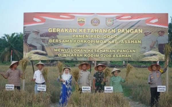 Thumbnail Berita - Pemkab Asahan Dukung Ketahanan Pangan Tanam Padi Gogo Kodim 0208/As