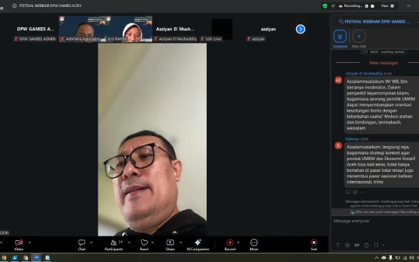 Thumbnail Berita - Webinar Series GAMIES Ditutup, Langkah Awal UMKM Aceh Dimulai